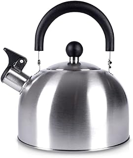 ORION GROUP Czajnik na wodę | 1,5 l | nowoczesny, automatyczny czajnik do herbaty, czajnik z gwizdkiem, do kuchenek gazowych i indukcyjnych (kolor srebrny)