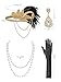 RRYIO Flapper 1920s Dresses for Women,Crew Neck Great Gatsby Dresses with Sleeve Roaring 20s Dress for Harlem Nights (Black Gold, S)