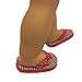 Flip Flops for Dolls - Flip Flops Fits All 18 inch Dolls (red Polka dot)
