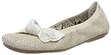 Weiches Obermaterial Rieker Damen 41497 Ballerinas, Gold (Weissgold/White-Silver), 38 EU