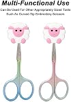 20pcs Yzzyemn Knitting Needle Stoppers Point Protectors - Accessories, Supplies, Tools and Starter Kit for Beginners (Pink, 4.5mm-9mm)