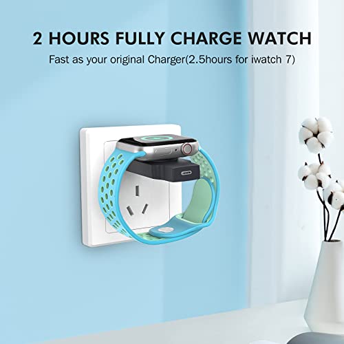 I.valux Charger For Apple Watch Portable Iwatch Usb Wireless Charger,Fast Magnetic Charging With Usb-A & Usb-C, 2 In 1 Retractable Travel Cordless Charger For Watch Series 8 7 Se 6 5 4 3 2 (Black) #TOP2
