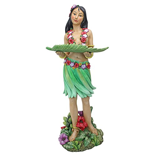 Design Toscano Hawaiian Hula Wahine Serving Table Statue,Full Color, 31 Inch #TOP3