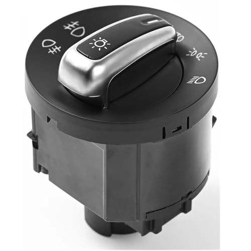 Main Light Switch Compatible With VW For Touran 1T1 1T2 1T3 For Caddy MK3 2003-2015 Chrome Headlight Fog Lamp Switch Headlight Switch 5ND941431B