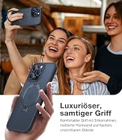 TORRAS Ostand Q3 Spin für iPhone 14 Pro Max Hülle mit 360° Ständer Schwarz – Ansicht 6