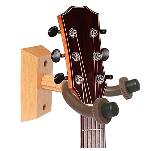 Guitar Stand Holder Rack Väggmonterad gitarrhängare, Trä Heavy Duty Tillbehör till gitarrkrok, Akustisk elbasgitarr Ukulele Banjo Mandolin, Flickvän Pojkvän presenter (Size : 1 pack)