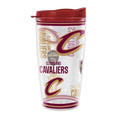 Rico Industries NBA Basketball Cleveland Cavaliers Mayhem Double Wall 16oz Tritan Tumbler