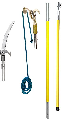 Jameson 12' Fiberglass Pole Pruner/Saw Package (FG Series) with Quick Change Ad