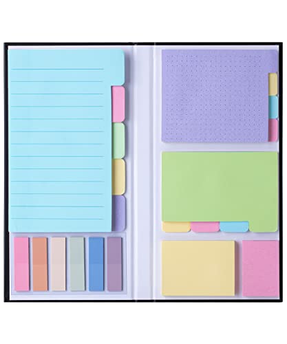Image of Mr. Pen- Sticky Notes Set, 410 Pack, Ruled | Dotted & Blank Notes with 150 Index Tabs, Divider Sticky Pads for Bible Study, Office, School, Planning