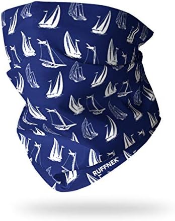 Ruffnek BLUEPRINT SAILING BOATS Multifunctional Headwear Neck warmer Snood Tube/Boating gifts/Crew Neck Gaiters - ONE SIZE for Men, Women & Children