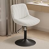 chaise coiffeuse Raffinement et modernité : Grâce à son revêtement en tissu peluche décoré de surpiqûres façon coquillage, ce tabouret de bar capitonné séduit par son design élégant et s’harmonise avec divers styles d’intérieur