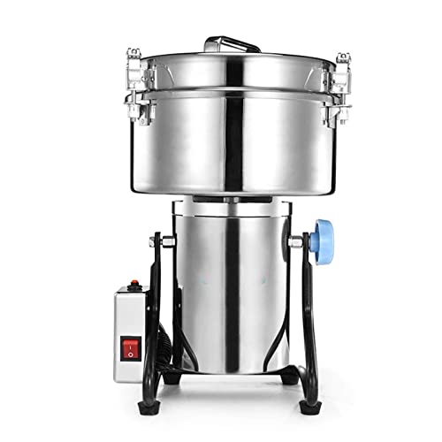 JFNHUTL 4500G Getreidemühle aus Edelstahl, Großmühle mit Schwingfunktion, elektrische Lebensmittelmühle zum Mahlen verschiedener trockener Materialien