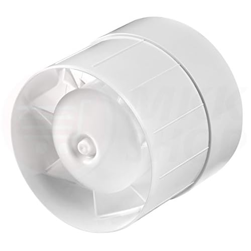 MKK Kanal Rohrventilator Ø 100 mm Kugellager Rohreinschub Ab-Zuluft Lüfter Rohr Ventilator leise Rohrlüfter