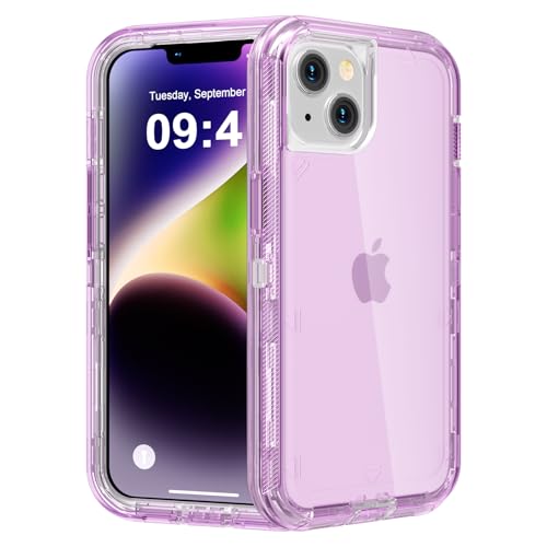 Follaroma for iPhone 13 Case, Heavy Duty Protection, Purple