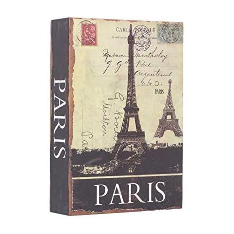 Caja Fuerte para Libros de Desvío con Llave Eiffel Tower Cover