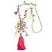 Produktbild Topmodel Ibiza Indianer Hippie Kette Halskette Handgefertigt Handmade Bunte Quaste Muscheln Münzen Peace Geflochten Glücksbringer Peace Extralang Länge 63cm