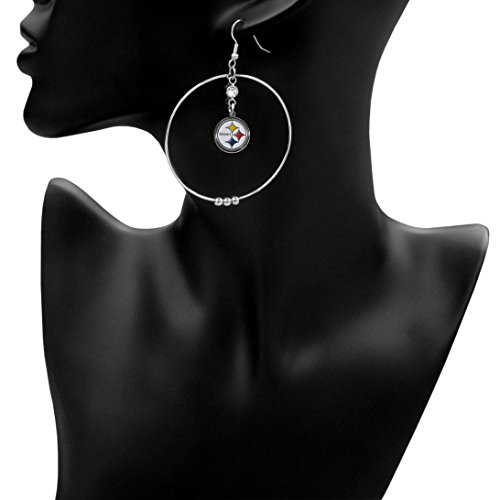 Image of NFL 2-Inch Hoop Earrings