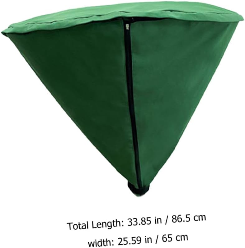 Homoyoyo Patio Heater Cover Polyester Outdoor Heater Protector for Garden Patio Wear-resistant Dustproof Shield Against Rain Sun Wind and Snow Portable Design in Dark Green