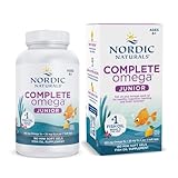 Nordic Naturals Complete Omega Jr., Lemon - 180 Mini Soft Gels - 283 mg Total Omega-3s & 35 mg GLA - Healthy Cognition, Nervous System Function - Non-GMO - 90 Servings