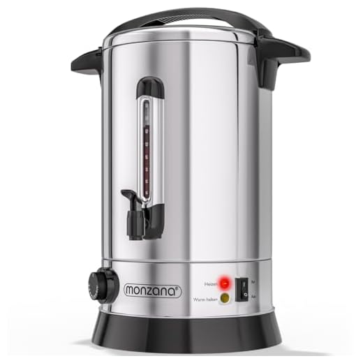 Distributeur de boissons chaudes - 20L - percolateur en acier inoxydable - café thé soupe chocolat chaud vin chaud - marché de noël