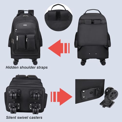 Bolso con ruedas para laptop 15.6 que elimina el dolor de espalda 6