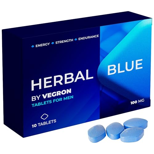 Herbal Blue 100mg - 10 Tablets | Natural Herbal Supplement for Men | Enhances Strength, Energy & Endurance | Boosts Stamina, Performance & Vitality | Fast-Acting Herbal Formula | Made in The UK