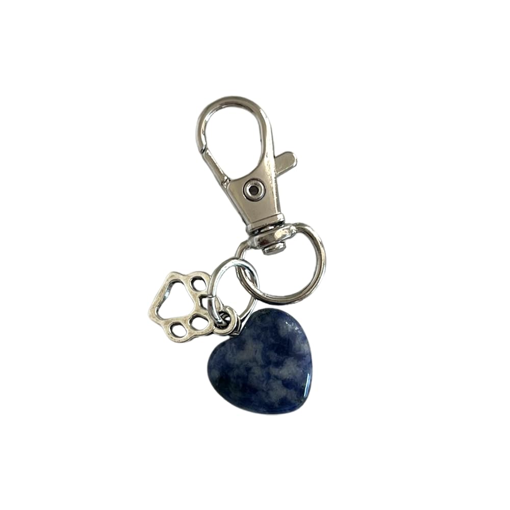 VIE Pet Charm, Heart, Sodalite