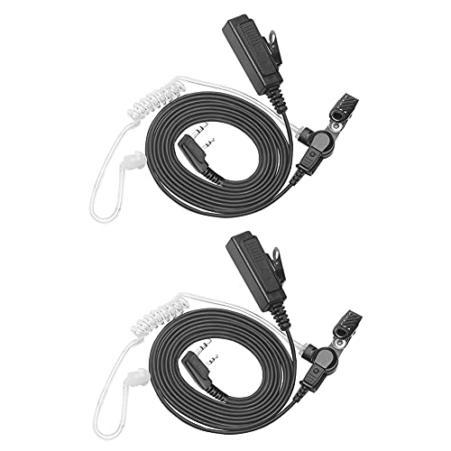 JoyRole �g�����V�[�o�[ �C���[�s�[�X �r�b�OPTT �}�C�N�t�� 2�s�� �J�o�[�g�G�A�A�R�[�X�e�B�b�N�`���[�u�w�b�h�Z�b�g Baofeng UV5R Retevis H-777 �o�������W�I�p 2�p�b�N