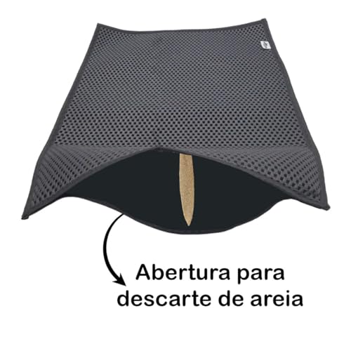 Tapete Coletor de Areia Para Gatos Reutilizavel Lavavel