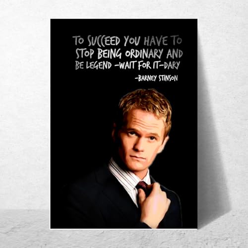 Image of Good Hope - Barney Stinson Poster 12x18 Inch Legendary Motivational Quote Wall Art How I Met Your Mother TV Series Print 300 GSM Paper for Wall Decor wall decoration Office, Bedroom, Study Room Decor
