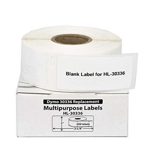 Houselabels Compatible Dymo 30336 Multipurpose Labels (1" X 2-1/8") Compatible With Rollo, Dymo Lw Printers, 100 Rolls / 500 Labels Per Roll #TOP5