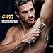 Electric Body Hair Removal Epilators for Men & Women,Waterproof Foil Shaver Razor Trimmer for Facial,Arms,Back,Legs,Chest & Groin,Wet/Dry Painless Groomer with Ceramic Blade,Travel Gift for Him,Black