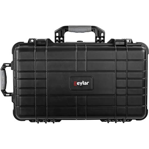 Eylar 22" Carry-On Travel Roller Gear, Camera, Tools, Equipment Hard Case Waterproof W/Foam Black #TOP4
