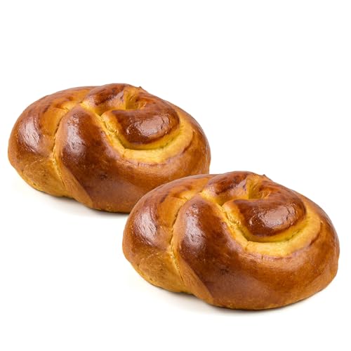 Stern's Bakery Kosher 16 Oz Round Egg Challah Bread- [2 Pack] Traditional Round Challah | Rosh Hashanah Gift Basket | Fresh & Delicious | Holiday Gift for Rosh Hashanah, Yom Kippur & Sukkot