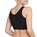 Hanes womens Cotton Pullover Bralette, 3-pack Bra, 3 Pack - Black/Concrete Heather/White, XX-Large US