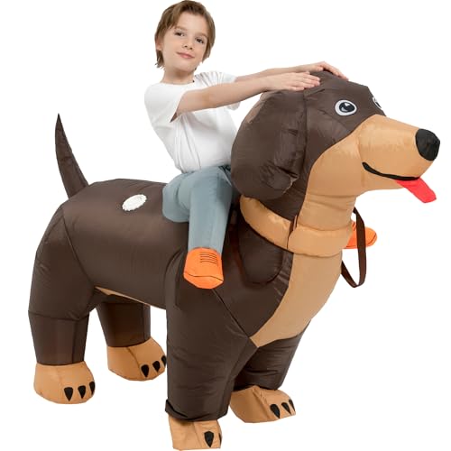 Disfraz Inflable de Perro Dachshund para Niños miniatura 4