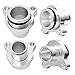 TEMSONE Aluminum Water Hose Fitting Compatible with BMW N51 N52 N53 N54 335i 335xi 135i 325i 330i 3.0L, Replaces 11537544638 11537541992（Silver）