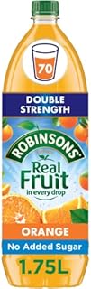 Robinsons Double Strength Orange No Added Sugar Squash,1.75 l (Pack of 1)