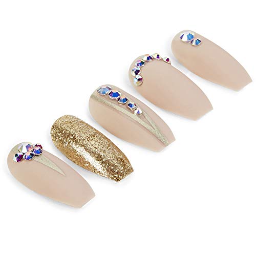 Künstliche Fingernägel Ardell Nail Addict in Nude Jeweled 24 Stück