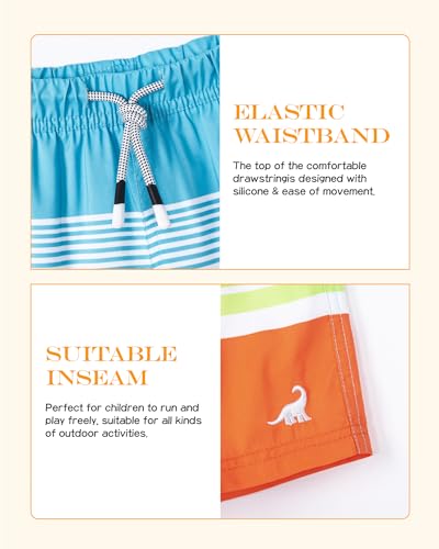 Image of SURF CUZ Surfcuz Little Boys Swim Trunks UPF 50+ Toddler Beach Shorts Swimsuit Kids Quick Dry Swimwear