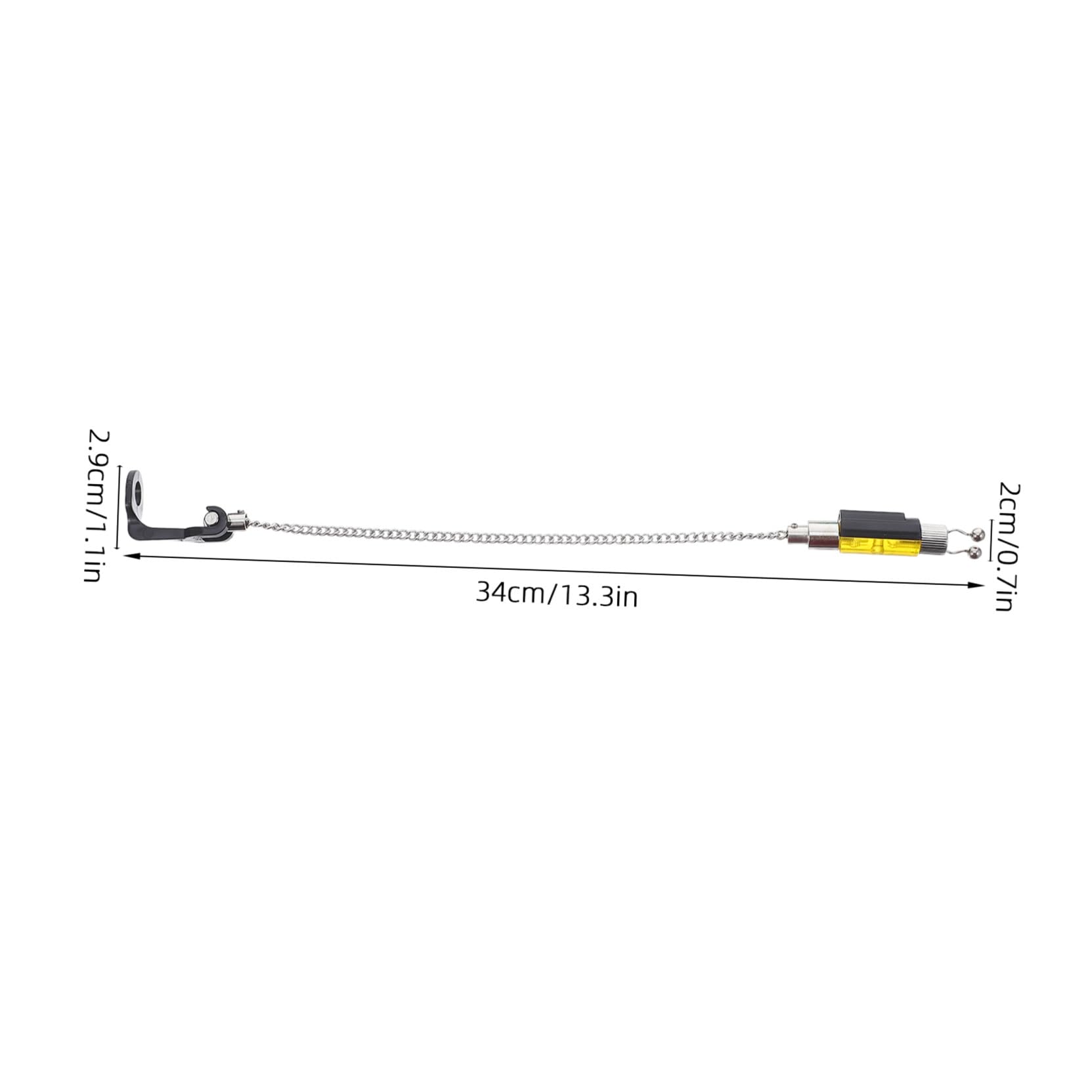 4 Pezzi Fishing Bite Alarm Swingers Clip Tensionatore Catena Senza Luce Indicatori Silenziosi per Canna da Pesca Materiali Resistenti e Facili da Installare per Pescatori Outdoor