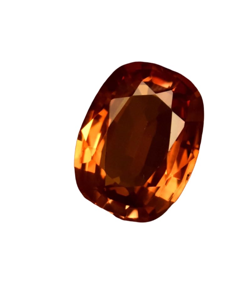 Saphir orange véritable 12x9mm, une gemme solaire pour sceller vos plus beaux souvenirs