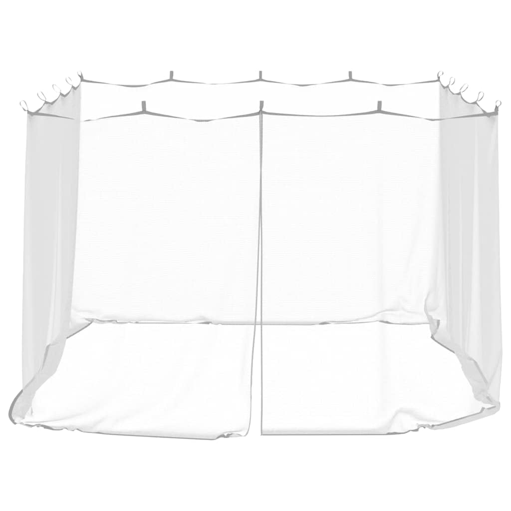 Moskitonetz für den Außenbereich aus Polyester, x x, feinmaschiges Mückennetz mit Maschen, weiß, rechteckiges Fliegengitter für Camping, Garten, Outdoor