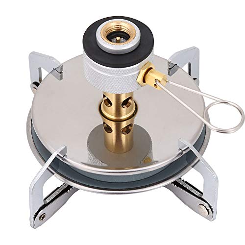 Backpacking Stove Kit Outdoor Portable Camping Stove Alloy Camping Mini Picnic Round Stove for Outdoor Hiking Picnic Camping