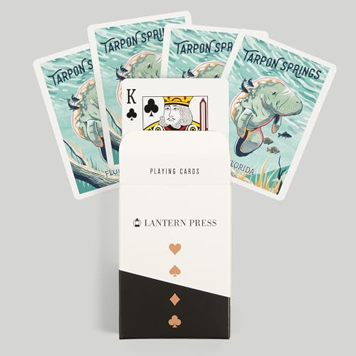 Baraja de 52 cartas tamaño póker Tarpon Springs Florida miniatura 6