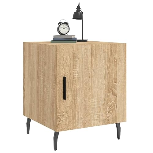 Tables de chevet chêne Sonoma pour optimiser les petits lits - 5