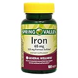 Spring Valley - Iron 65 mg, 100 Tablets