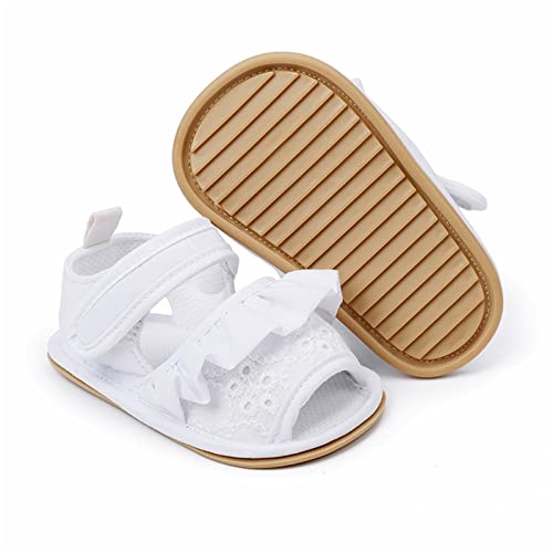 Infant Girls Open Toe Ruffles Shoes First Walkers Shoes Summer Toddler Flat Sandals Water Slippers Kids3