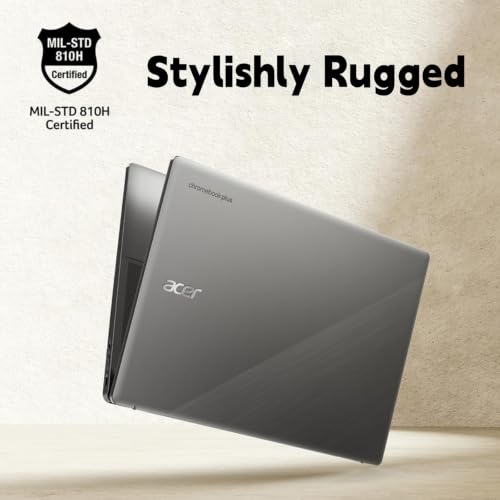 Acer Chromebook Plus 15.6" Touchscreen Laptop, Full HD IPS, Intel Core i3 13th Gen 5-Core, 8GB LPDDR5X, 256GB SSD, Wi-Fi 6E, FHD Camera, Built-in Google AI, Long Battery Life, ChromeOS, Iron - Image 9