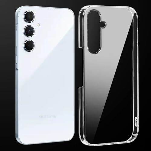 Image of DIZORO Compatible with Samsung Galaxy A35 5G Back Cover Case Clear,[ Anti Yellow ][Military Grade Protection] Hard PC Back Cover Transparent